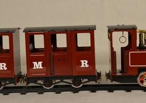 Mamod Steam Railway Spur 0 1x Lok / 2x Wagen marron inkl Gleis