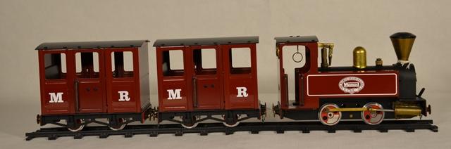 Mamod Steam Railway Spur 0 1x Lok / 2x Wagen marron inkl Gleis